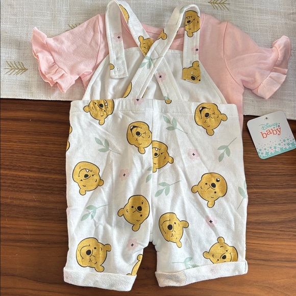 Pooh Pink and White 2 Piece Outfit - Picture 5 of 5